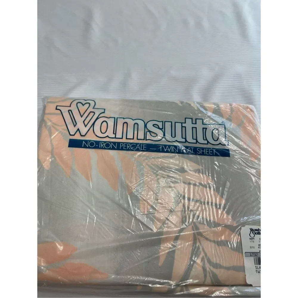 Wamsutta No Iron Twin Flat Sheet VTG Sealed